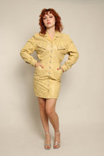 80s Leopard Leather Dress