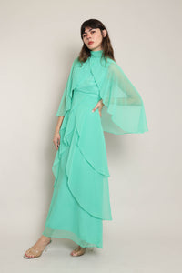 70s Chiffon Goddess Dress