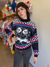 80s Panda Bear Sweater