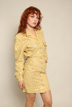 80s Leopard Leather Dress