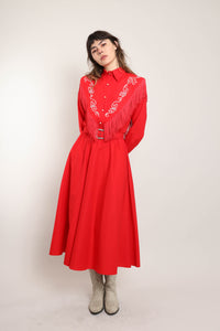 90s Fringe Western Dress