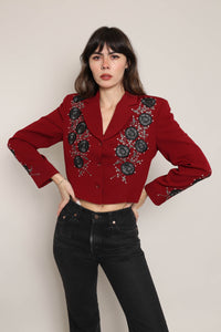 80s Floral Western Jacket