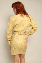 80s Leopard Leather Dress