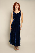 80s Betsey Johnson Blue Velvet Dress