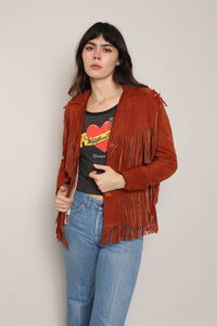 60s Jo-O-Kay Suede Fringe Jacket