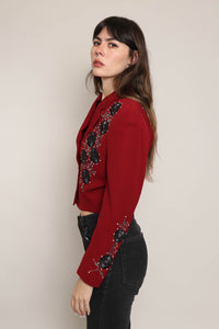 80s Floral Western Jacket