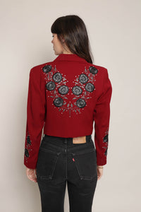 80s Floral Western Jacket