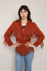 60s Jo-O-Kay Suede Fringe Jacket