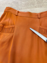 40s Orange Gabardine Skirt