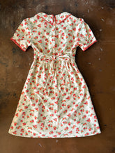 70s Orange Floral Mini Dress - XS/S