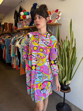 60s Psychedelic Print Dress