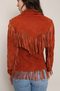 60s Jo-O-Kay Suede Fringe Jacket