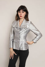 40s Silver Silk Blazer