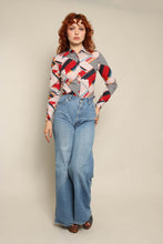 70s Pencil Novelty Print Shirt