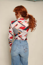 70s Pencil Novelty Print Shirt