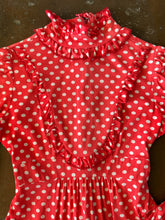 70s Polka Dot Mini Dress - S