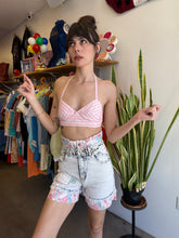 80s Acid Wash Floral Shorts