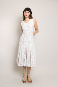 80s Cotton Floral Dress