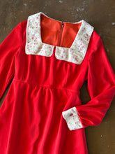 70s Square Collar Mini Dress - L/XL