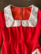 70s Square Collar Mini Dress - L/XL