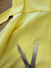 70s Yellow Chiffon Mini Dress - XS