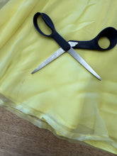 70s Yellow Chiffon Mini Dress - XS