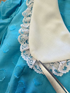 70s Baby Blues Mini Dress - M