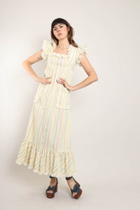 70s Flutter Prairie Dress