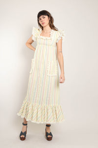 70s Flutter Prairie Dress