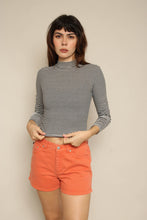 Y2K Ralph Lauren Plaid Label Orange Jean Shorts