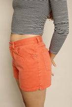 Y2K Ralph Lauren Plaid Label Orange Jean Shorts
