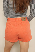 Y2K Ralph Lauren Plaid Label Orange Jean Shorts