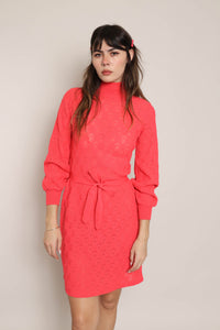 60s Pointelle Knit Dress