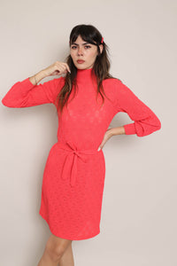 60s Pointelle Knit Dress