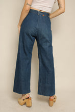 1970s Levi's Orange Tab Wide Leg Dark Wash Bell Bottom Jeans