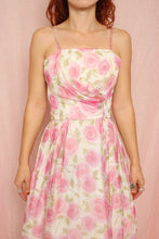 ❤️ 60s Rose Chiffon Dress