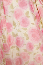 ❤️ 60s Rose Chiffon Dress