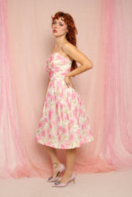 ❤️ 60s Rose Chiffon Dress