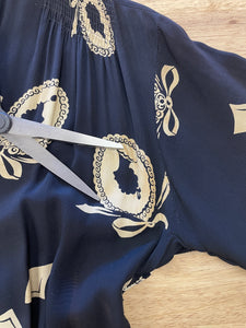40s Cameo Print Dress