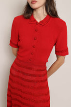 40s Ribbon Knit Sweater Dress