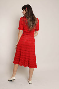 40s Ribbon Knit Sweater Dress