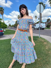 70s Floral Peasant Dress