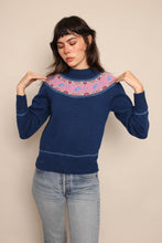 80s Horse & Heart Print Sweater