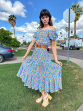 70s Floral Peasant Dress