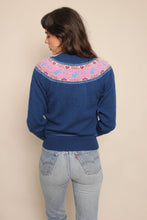 80s Horse & Heart Print Sweater