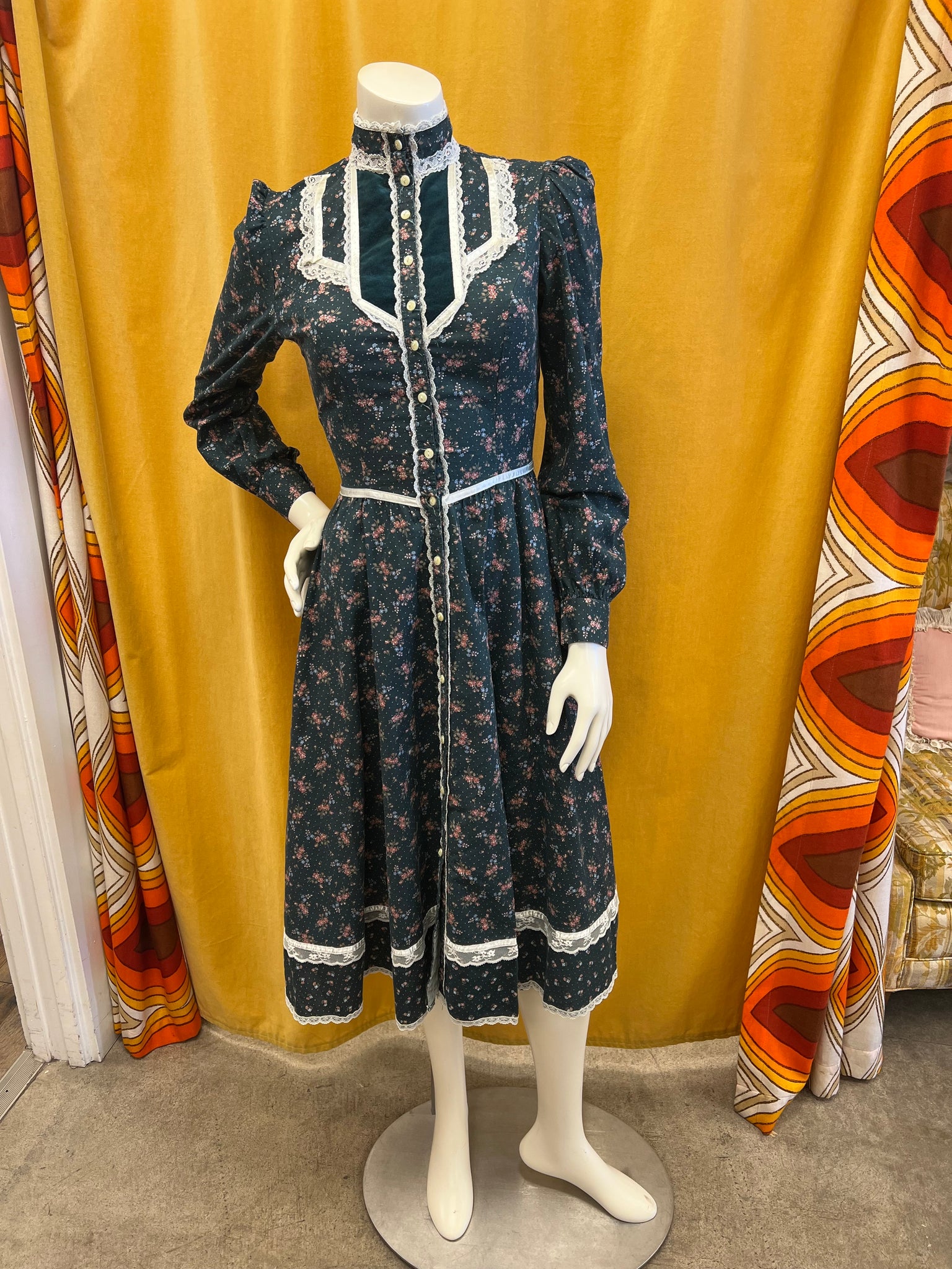 gunne sax midi dress 70s Gunne Sax Midi Dress Luxie Vintage