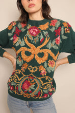 90s Whimsy Print Sweater
