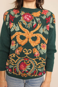 90s Whimsy Print Sweater