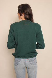 90s Whimsy Print Sweater