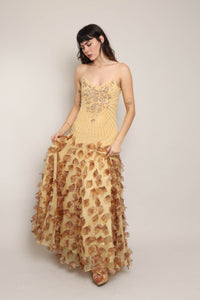 00s Chiffon Flower Petal Dress